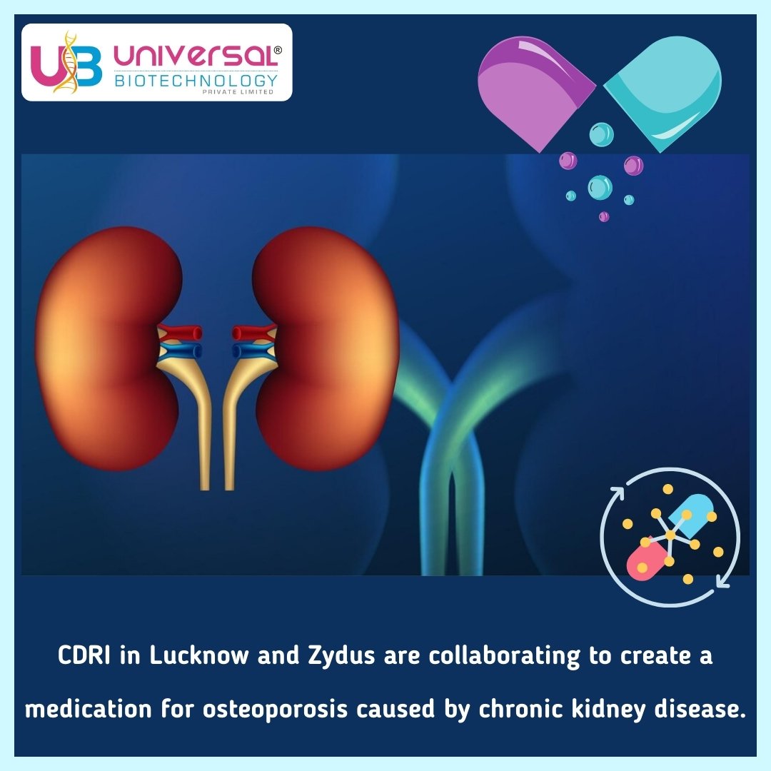 CDRI and Zydus are collaborating to create a medication for osteoporosis caused by chronic kidney disease